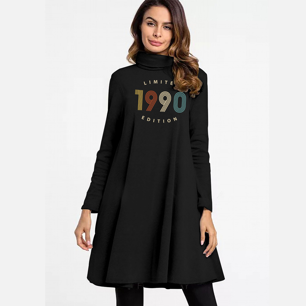 Limited 1990 Women's High Neck Dress - variant image 1