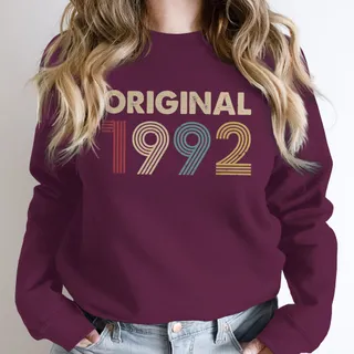 Original 1992 Birthday Sweatshirt – Maroon