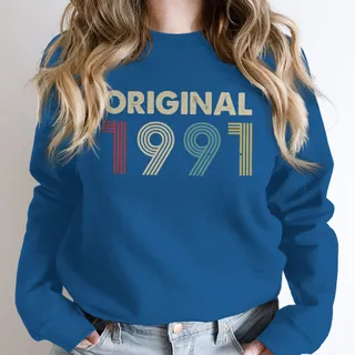 Original 1991 Birthday Sweatshirt – Royal