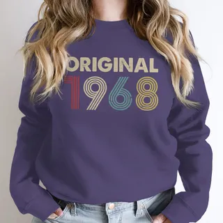 Original 1968 Birthday Sweatshirt – Purple