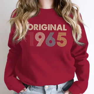 Original 1965 Birthday Sweatshirt – Cardinal Red
