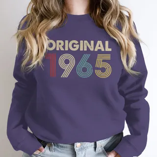 Original 1965 Birthday Sweatshirt – Purple