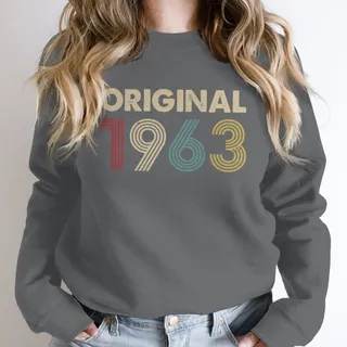 Original 1963 Birthday Sweatshirt – Dark Grey