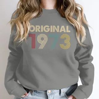 Original 1973 Birthday Sweatshirt – Grey