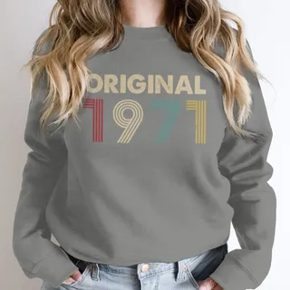 Original 1971 Birthday Sweatshirt – Grey