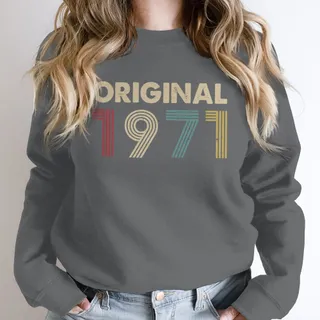 Original 1971 Birthday Sweatshirt – Dark Grey