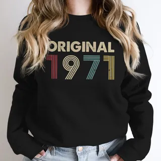 Original 1971 Birthday Sweatshirt – Black