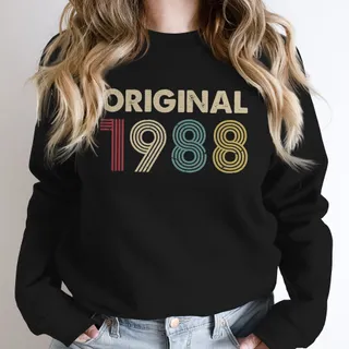 Original 1988 Birthday Sweatshirt – Black