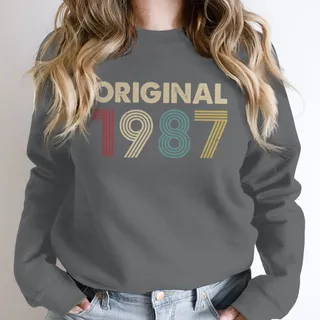 Original 1987 Birthday Sweatshirt – Dark Grey