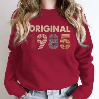 Original 1985 Birthday Sweatshirt – Cardinal Red