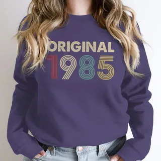 Original 1985 Birthday Sweatshirt – Purple