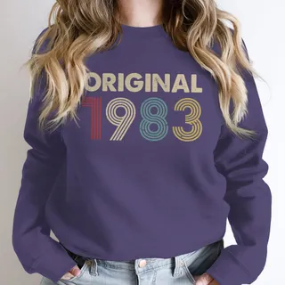 Original 1983 Birthday Sweatshirt – Purple