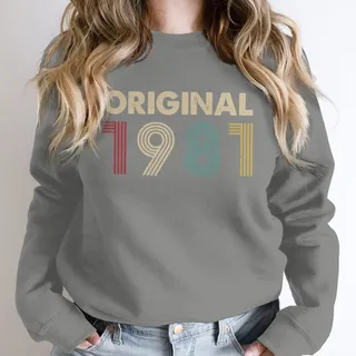 Original 1981 Birthday Sweatshirt – Grey