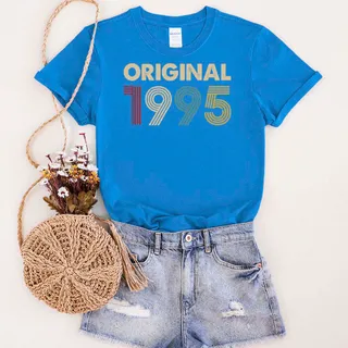 Original 1995 Birthday T-Shirt – Royal