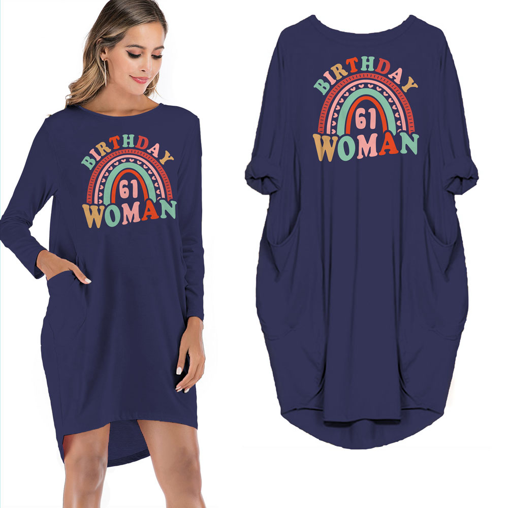 Retro 61 Birthday Pocket Dress - variant image 1