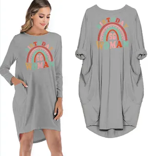 Retro 56 Birthday Pocket Dress – Grey