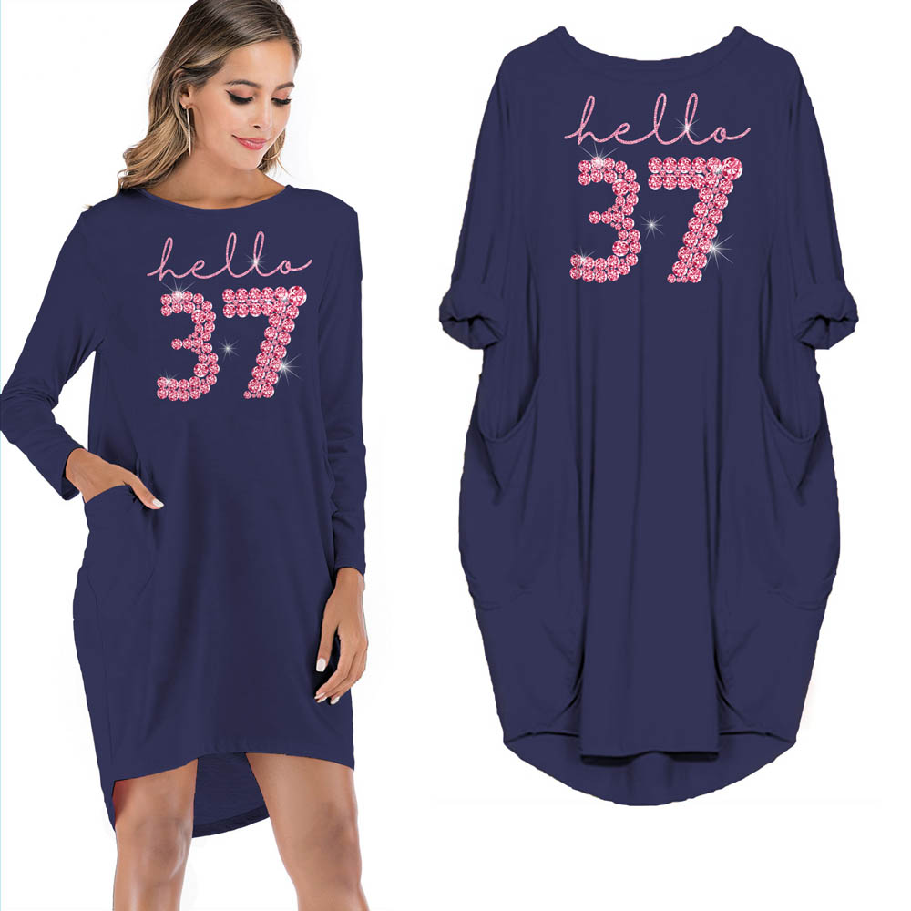 Hello 37 Birthday Pocket Dress - variant image 1