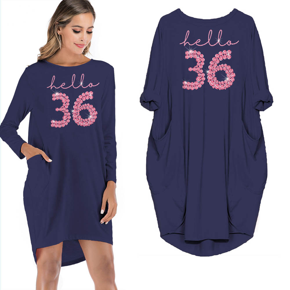 Hello 36 Birthday Pocket Dress - variant image 1