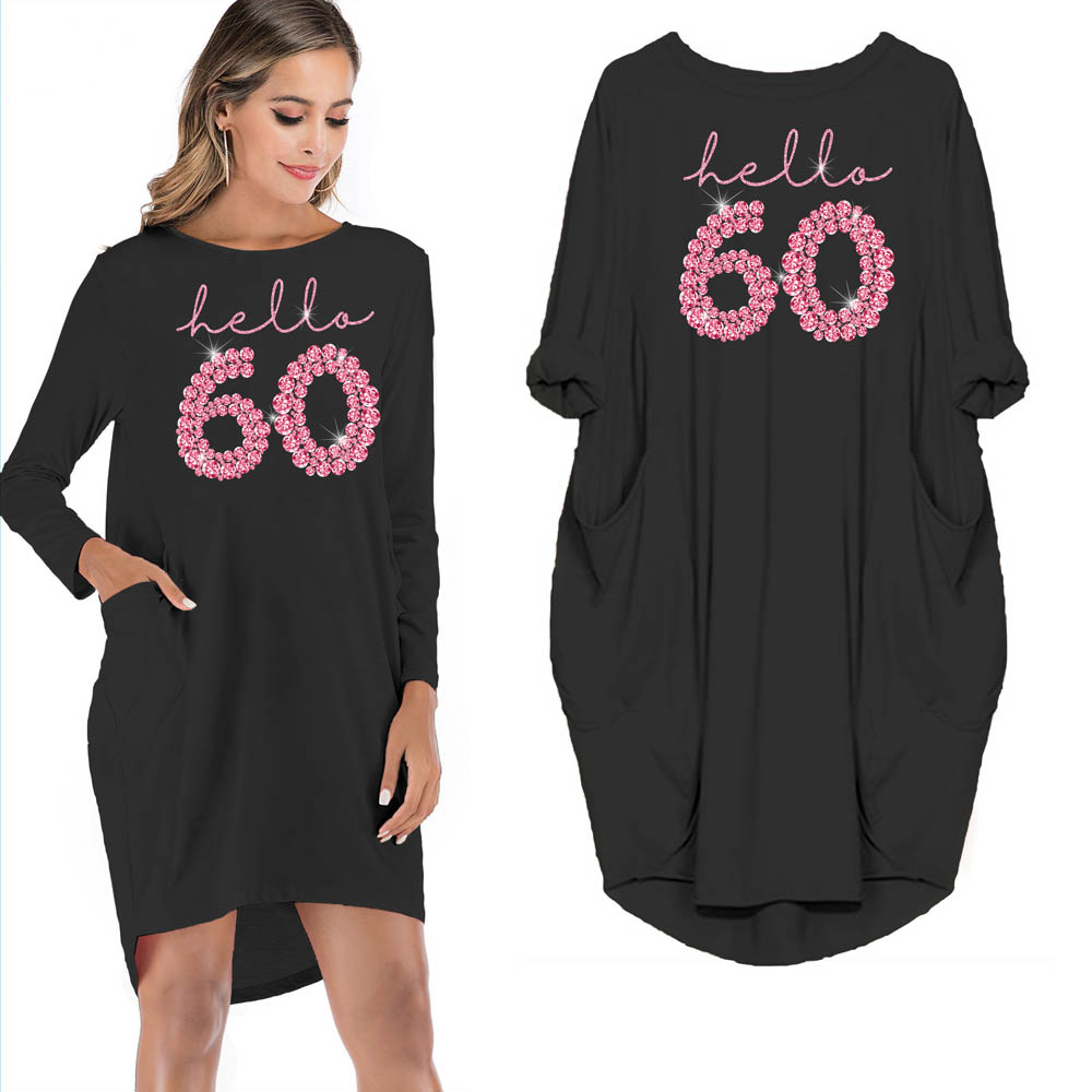 Hello 60 Birthday Pocket Dress - variant image 1