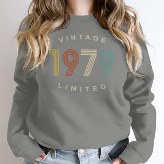 Limited Vintage 1979 Birthday Sweatshirt – Grey