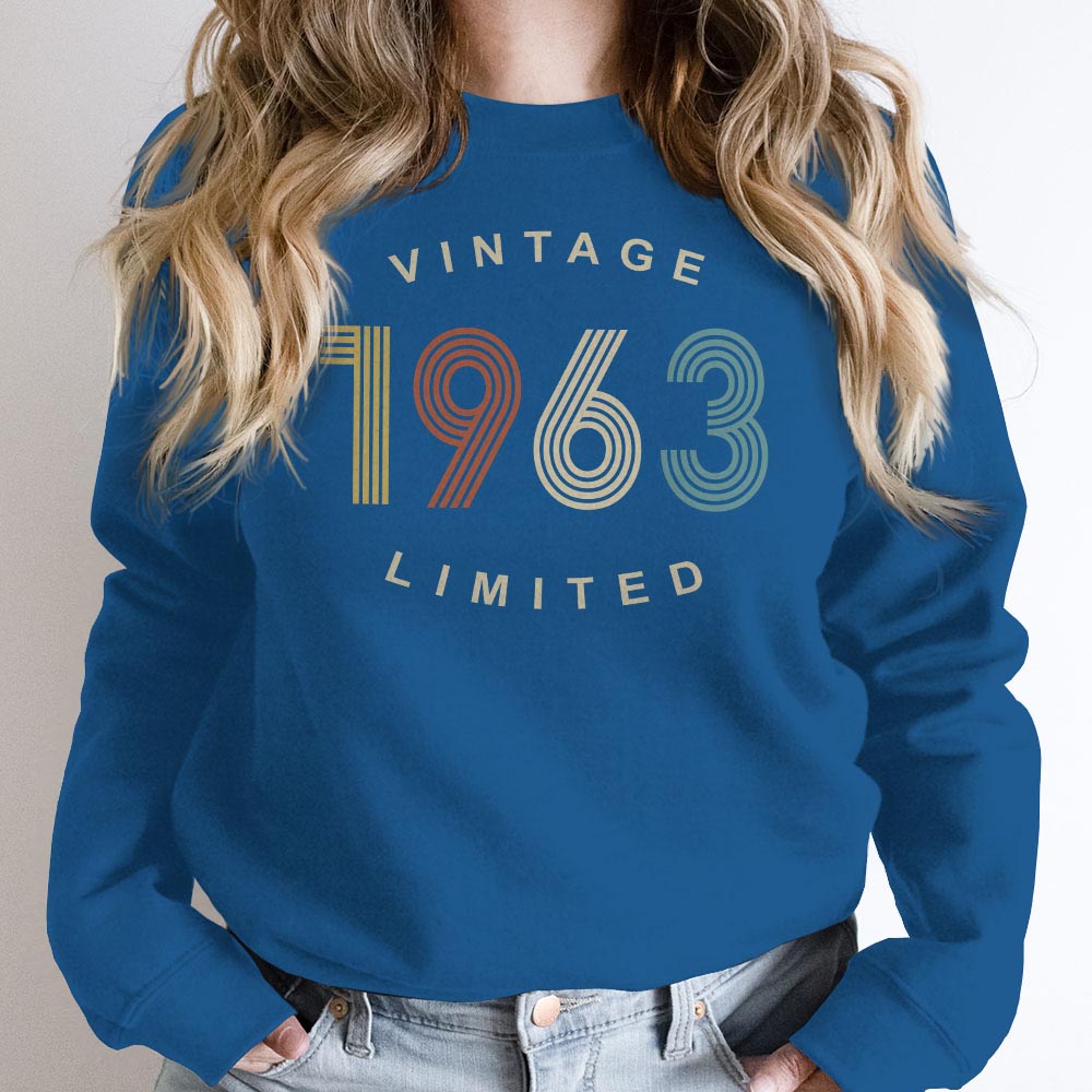 Limited Vintage 1963 Birthday Sweatshirt - variant image 1