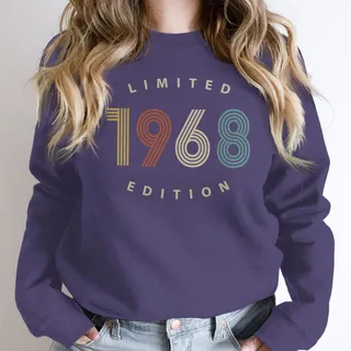 Limited Edition 1968 Birthday Sweatshirt – Purple