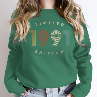 Limited Edition 1991 Birthday Sweatshirt – Kelly Green