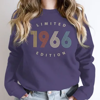 Limited Edition 1966 Birthday Sweatshirt – Purple