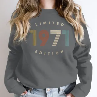 Limited Edition 1971 Birthday Sweatshirt – Dark Grey