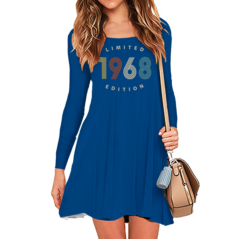 Limited Edition 1968 Birthday Women's Crew Neck Dress - variant image 1