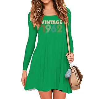 Limited 1962 Birthday Women's Crew Neck Dress – Irish Green