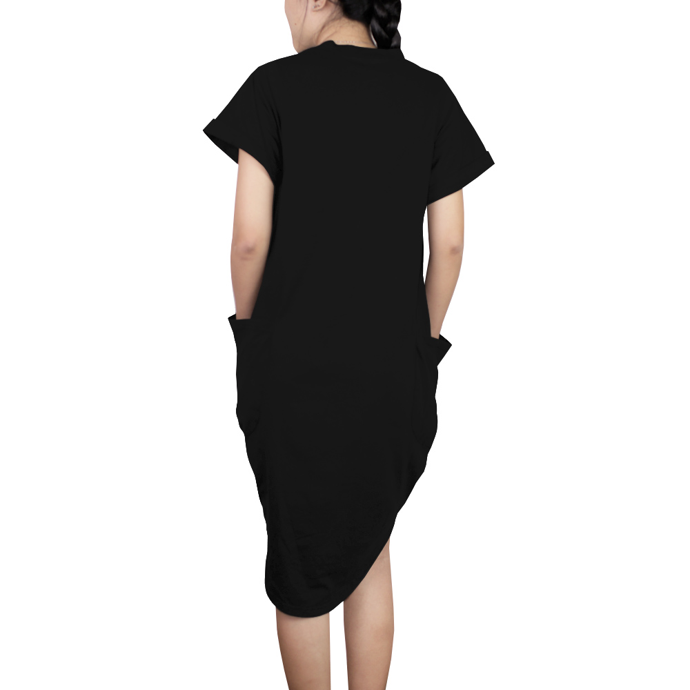 Best Of 1966 Loose Short Sleeve Pocket On Dress