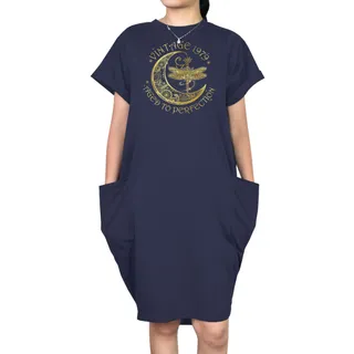 Vintage Perfection 1979 Loose Short Sleeve Pocket On Dress – alternate