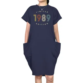 Limited Edition 1989 Loose Short Sleeve Pocket On Dress – alternate