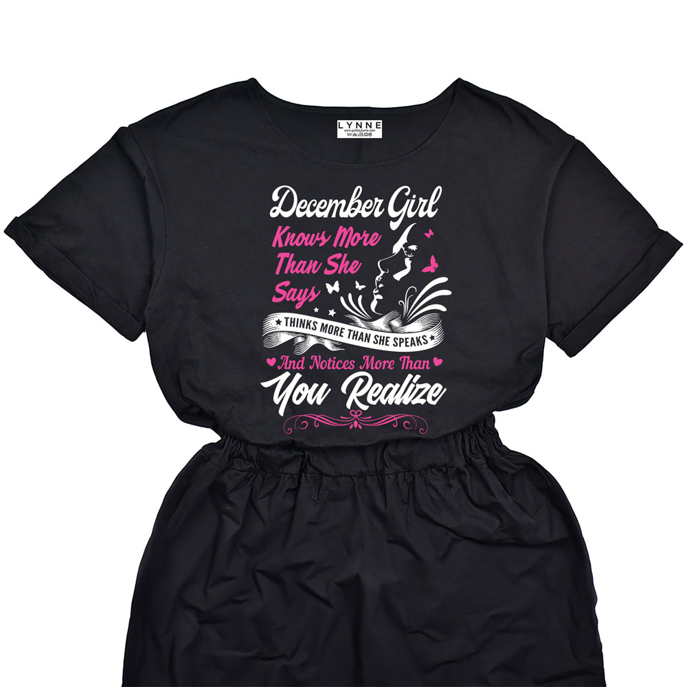 Smart December Girl Birthday Elastic Waist Dress