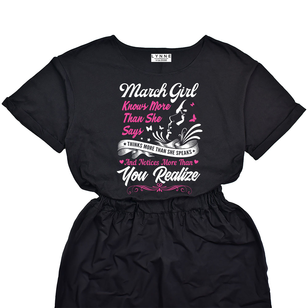 Smart March Girl Birthday Elastic Waist Dress