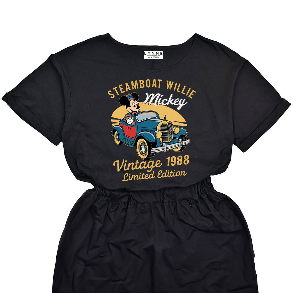 Limited Edition Steamboat 1988 Birthday Elastic Waist Dress