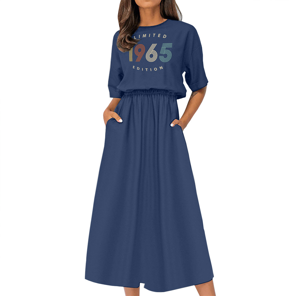 Limited Edition 1965 Birthday Elastic Waist Dress