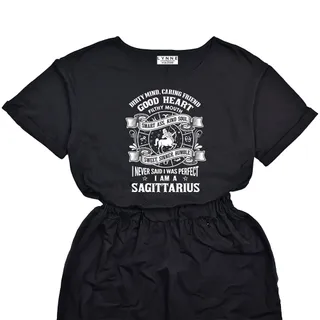 Smart Sagittarius Girl Birthday Elastic Waist Dress – alternate