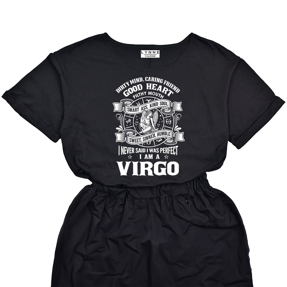 Smart Virgo Girl Birthday Elastic Waist Dress