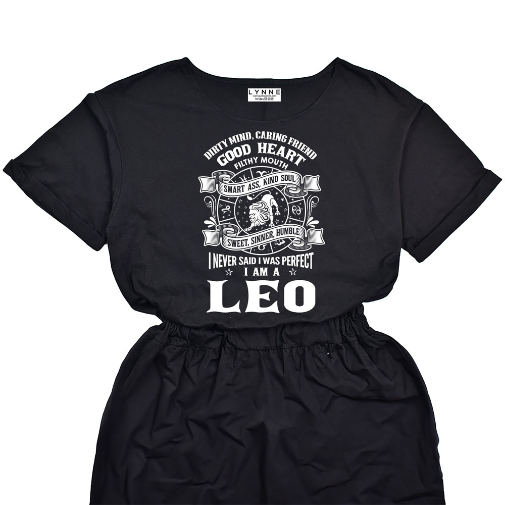Smart Leo Girl Birthday Elastic Waist Dress