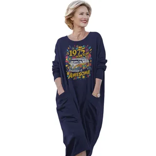 Awesome Hippie 1975 Loose Pocket On Dress – alternate