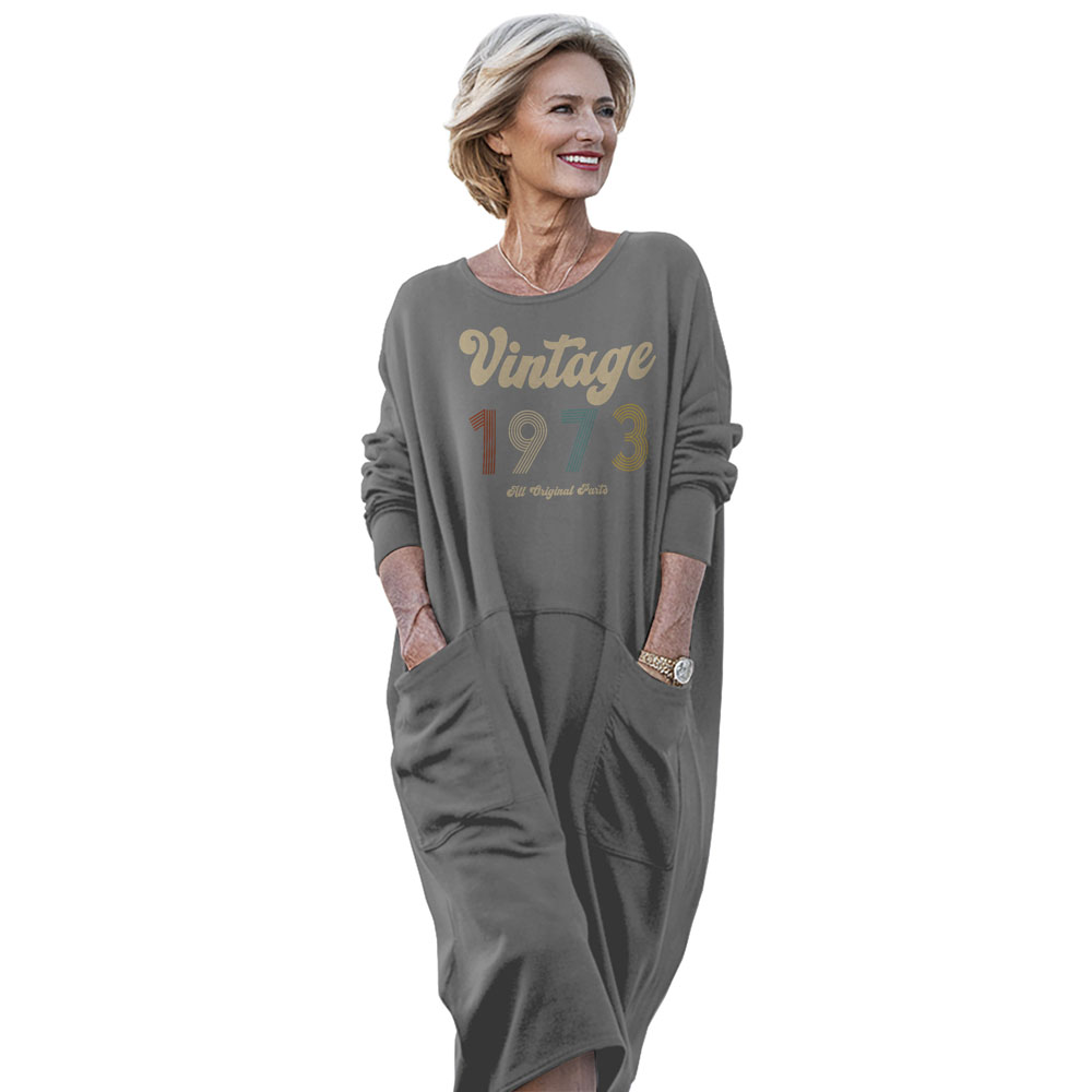 Vintage Original Parts 1973 Birthday Pocket Dress