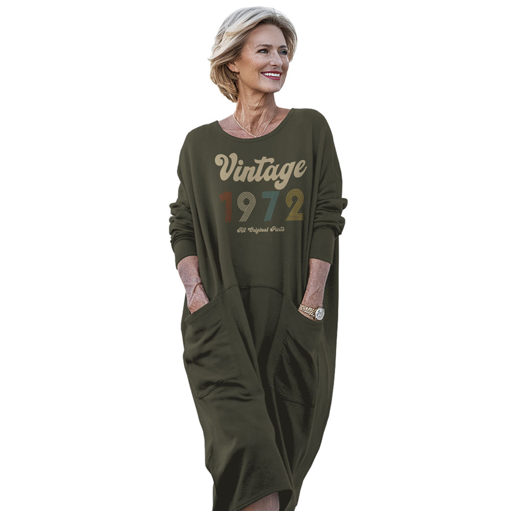 Vintage Original Parts 1972 Birthday Pocket Dress
