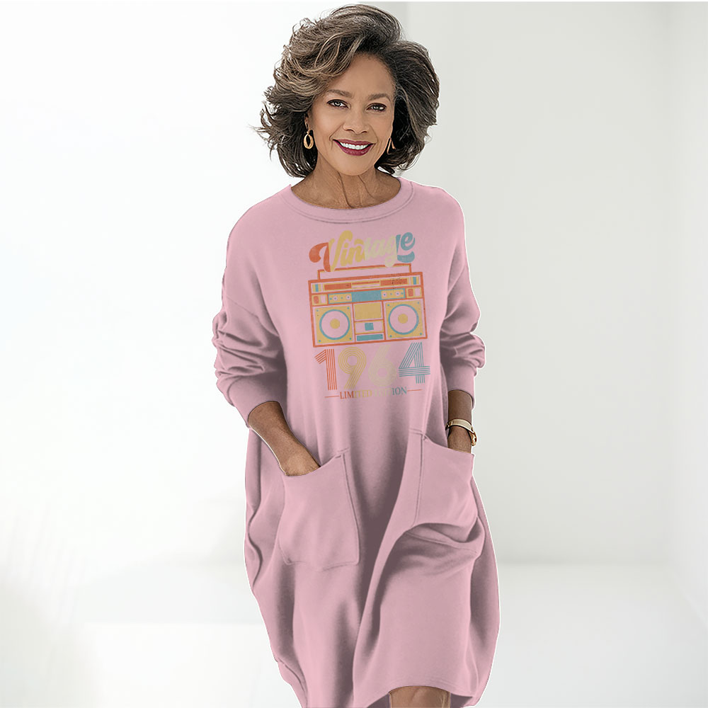 Cassette Player 1964 Birthday Pocket Dress