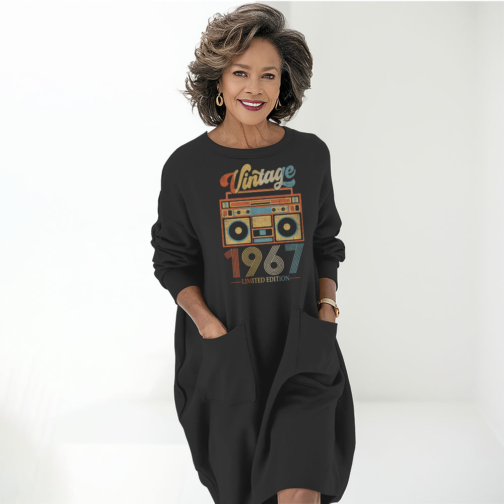 Cassette Player 1967 Birthday Pocket Dress