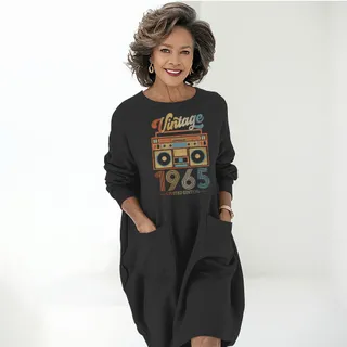 Cassette Player 1965 Birthday Pocket Dress