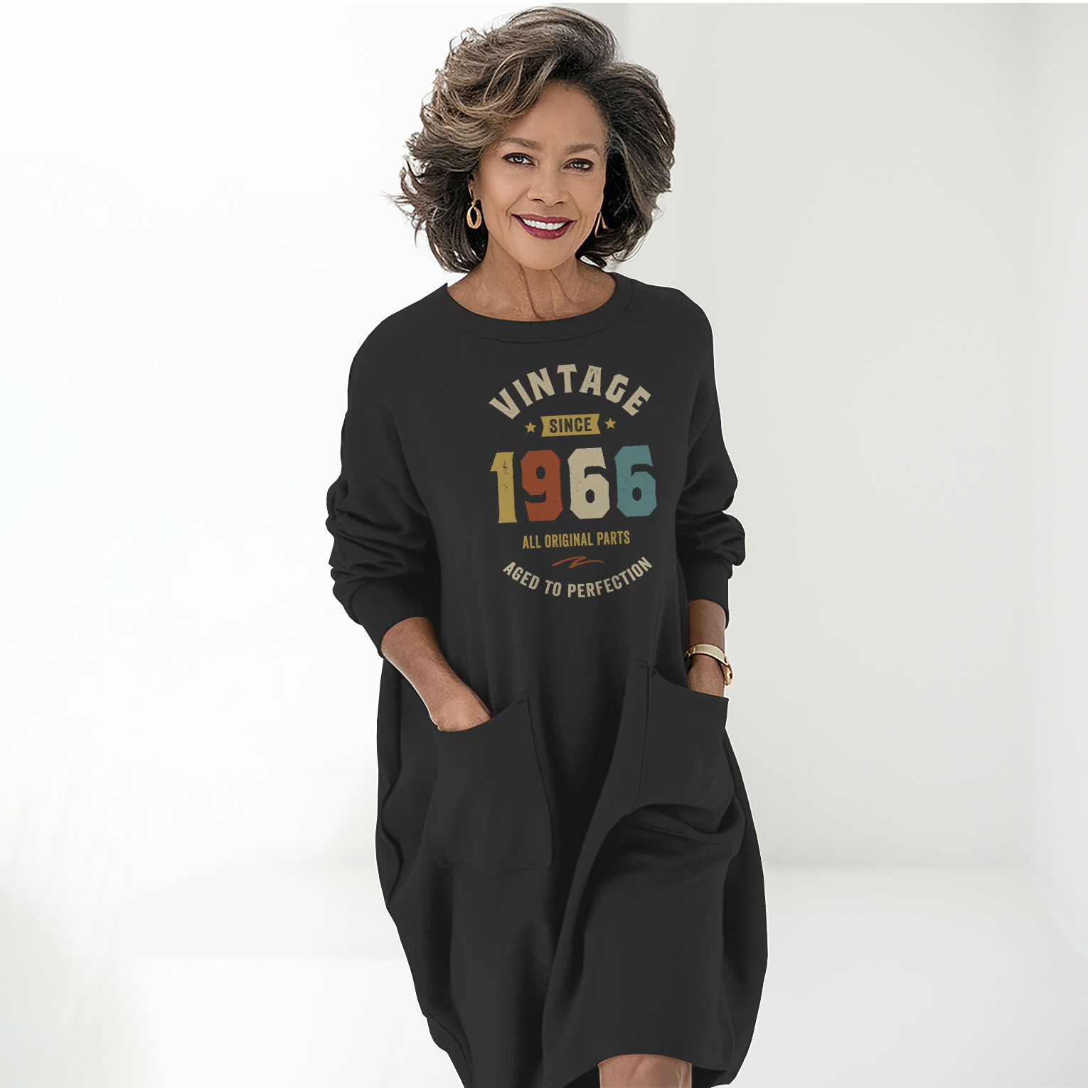 Vintage Perfection 1966 Birthday Pocket Dress