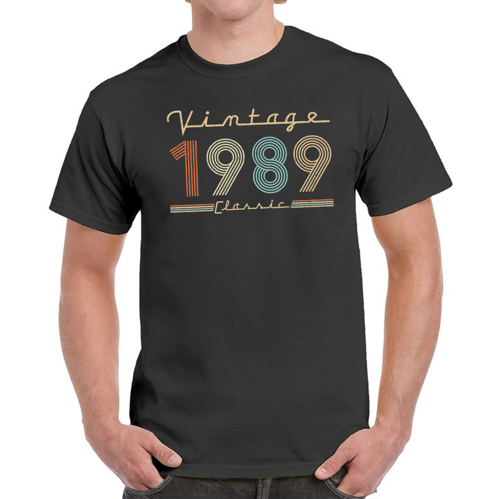 Vintage & Classic 1989 Birthday T-Shirt For Men Women
