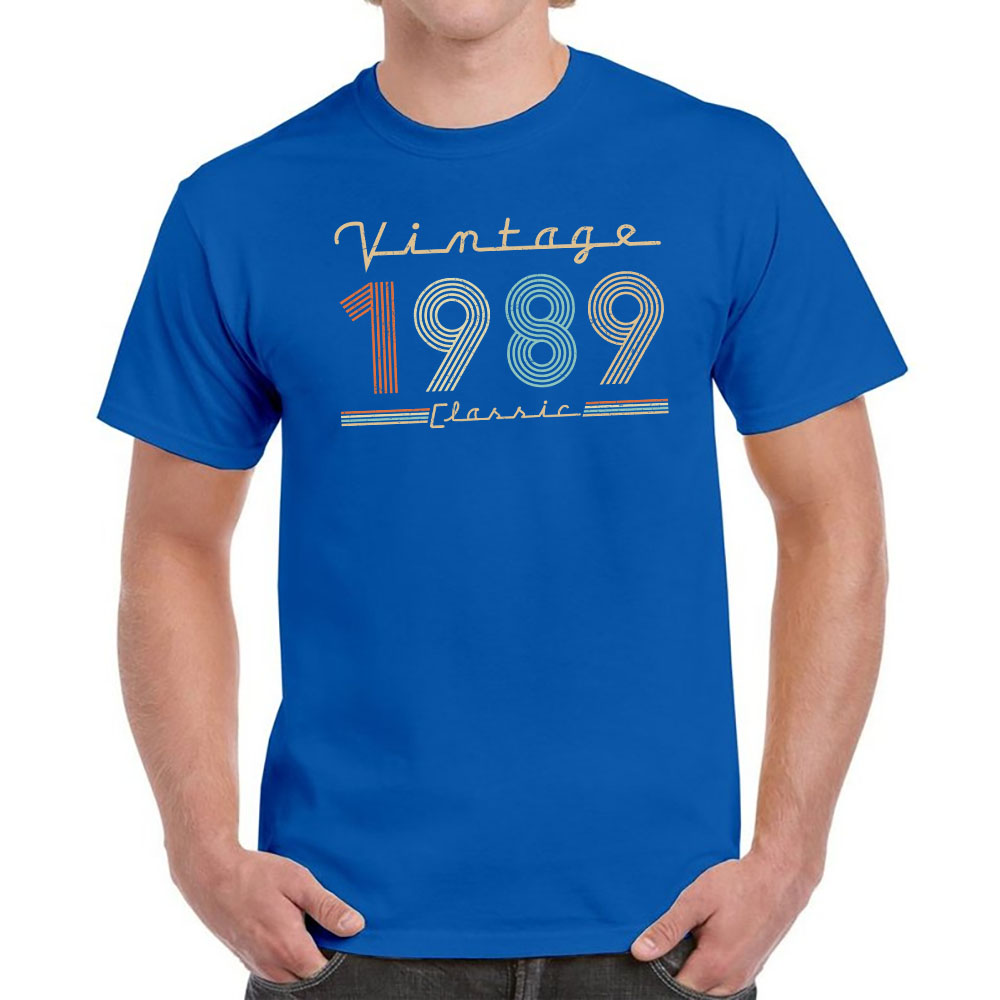 Vintage & Classic 1989 Birthday T-Shirt For Men Women